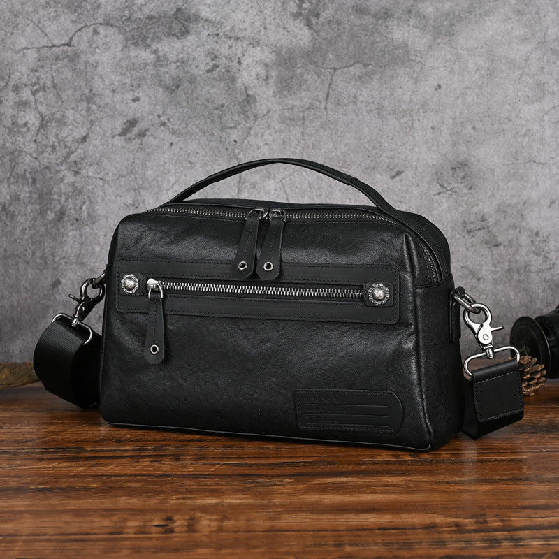 Men's Real-leather Bag Trendy New Men