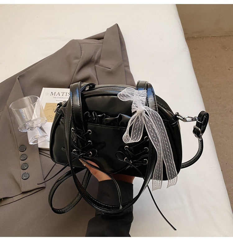 Fashion Personality Bandage Bow Handbag For Women