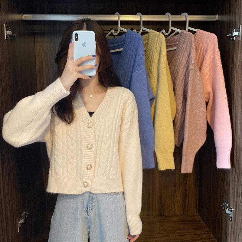 Twist Sweater Cardigan Jacket Women Autumn Jacket