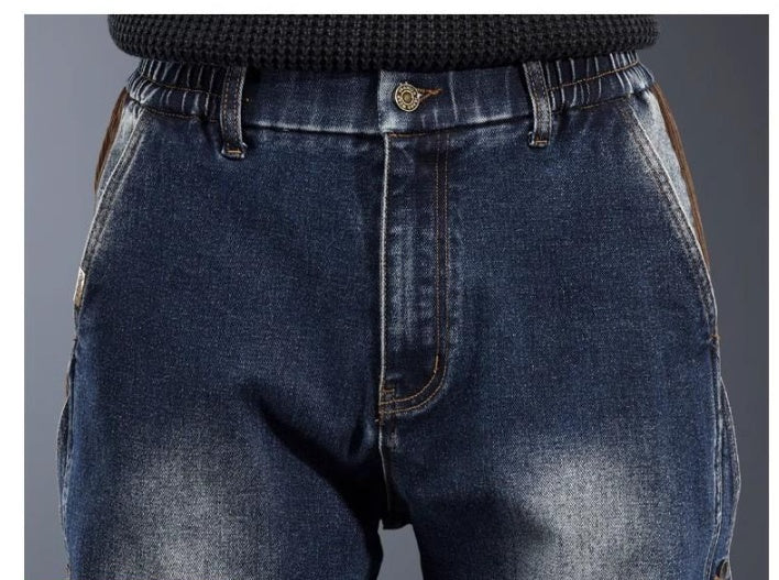 American-style Heavy New Patchwork Overalls Men