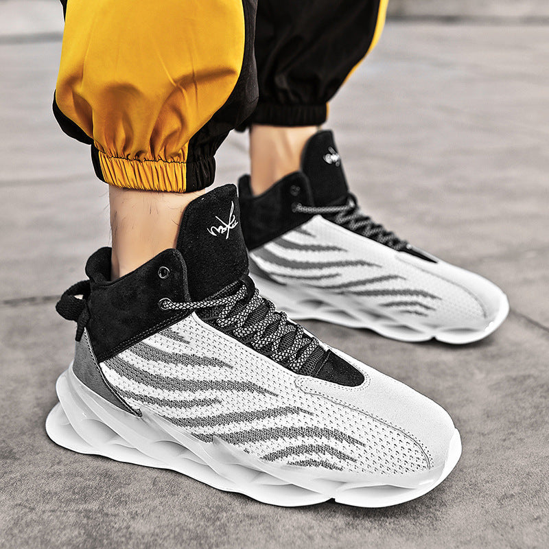 Rubber shock-absorbing wild running tide shoes