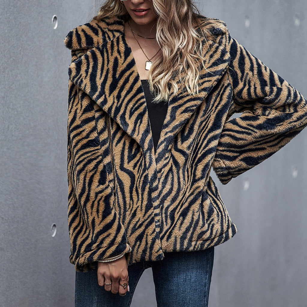 Fashion lapel jacket women long sleeves