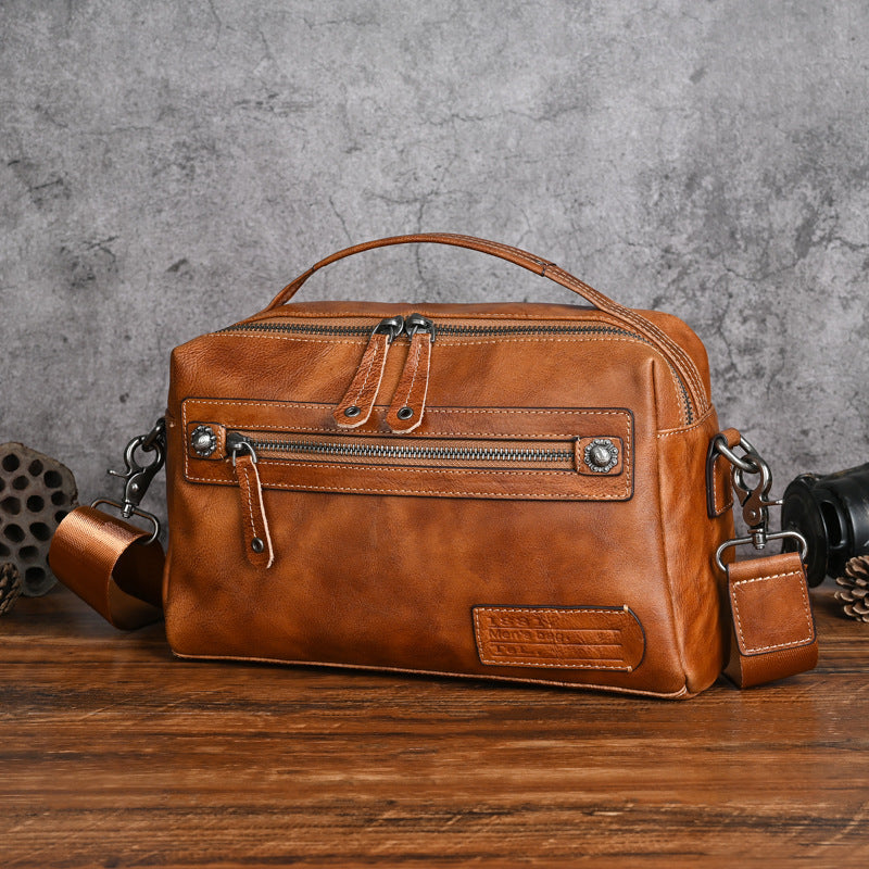 Men's Real-leather Bag Trendy New Men