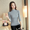 Core-spun Half Turtleneck Sweater Women Pullover Sweater