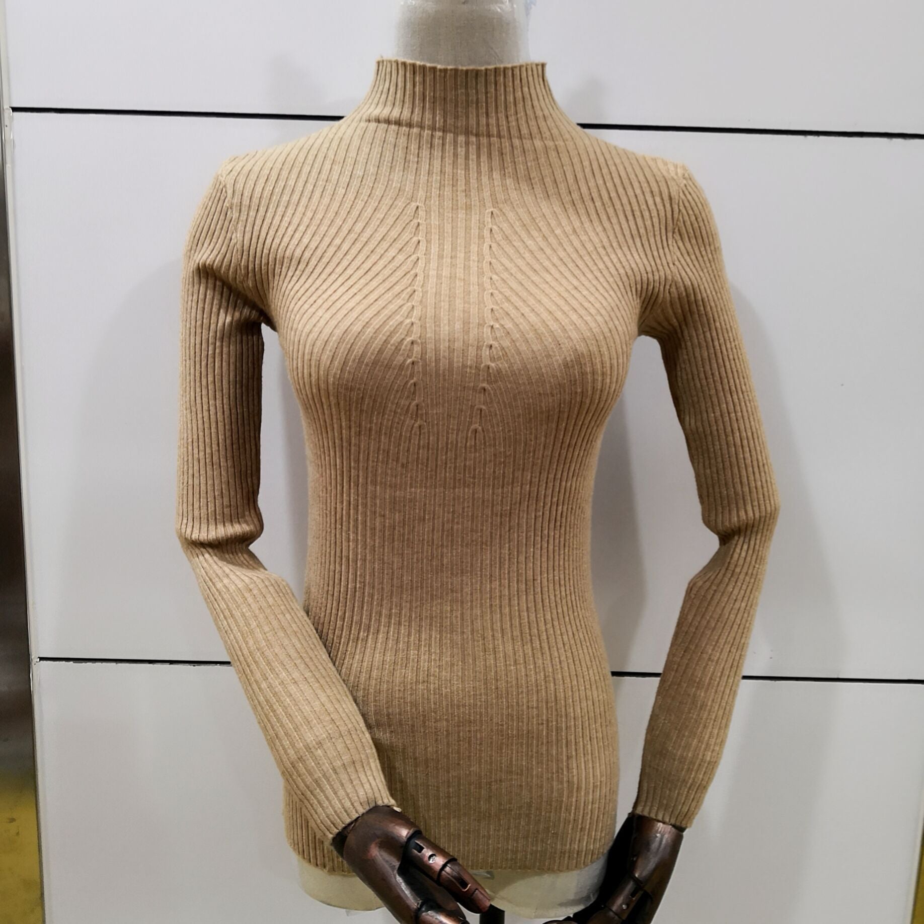 Core-spun Half Turtleneck Sweater Women Pullover Sweater