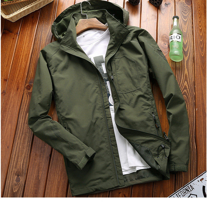 Casual Mid-length Jacket Youth Sports Outdoor Jacket Men