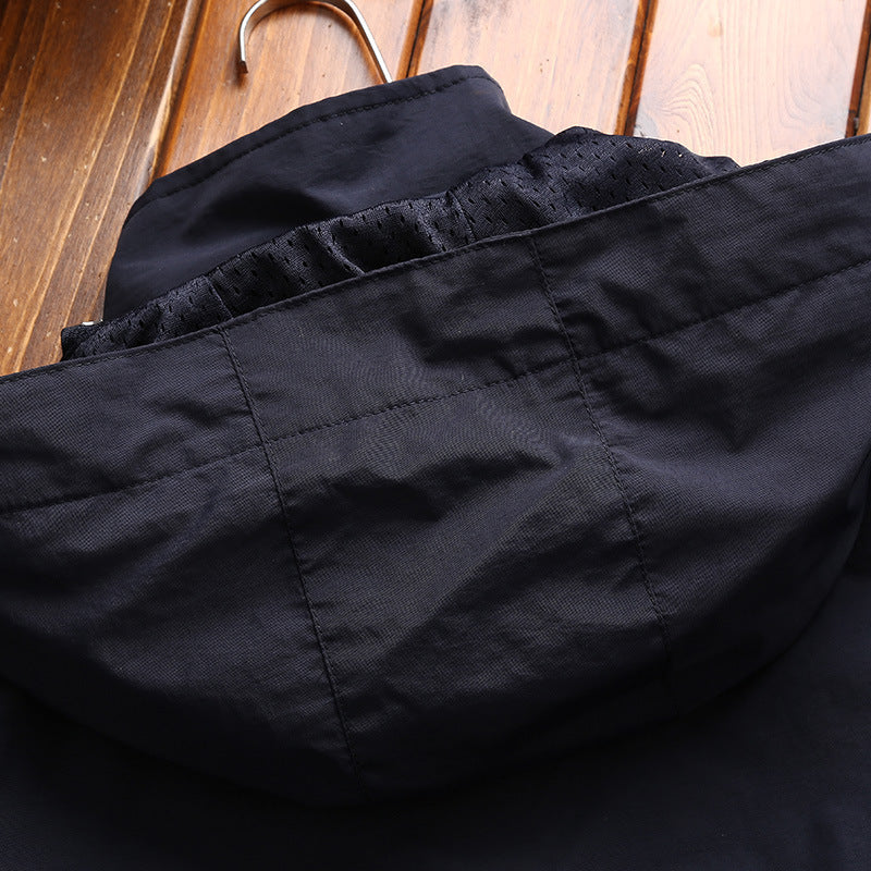 Casual Mid-length Jacket Youth Sports Outdoor Jacket Men