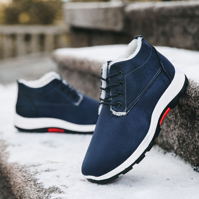 Casual British rubber wear-resistant cotton shoes