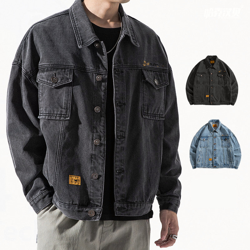 Trendy wild tooling jacket men