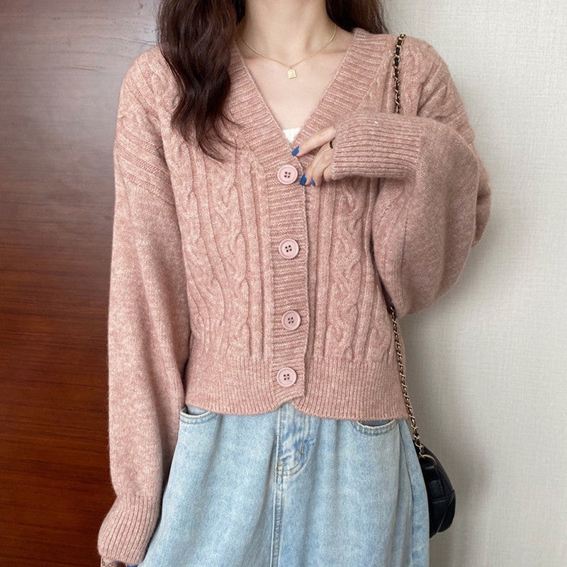 Twist Sweater Cardigan Jacket Women Autumn Jacket
