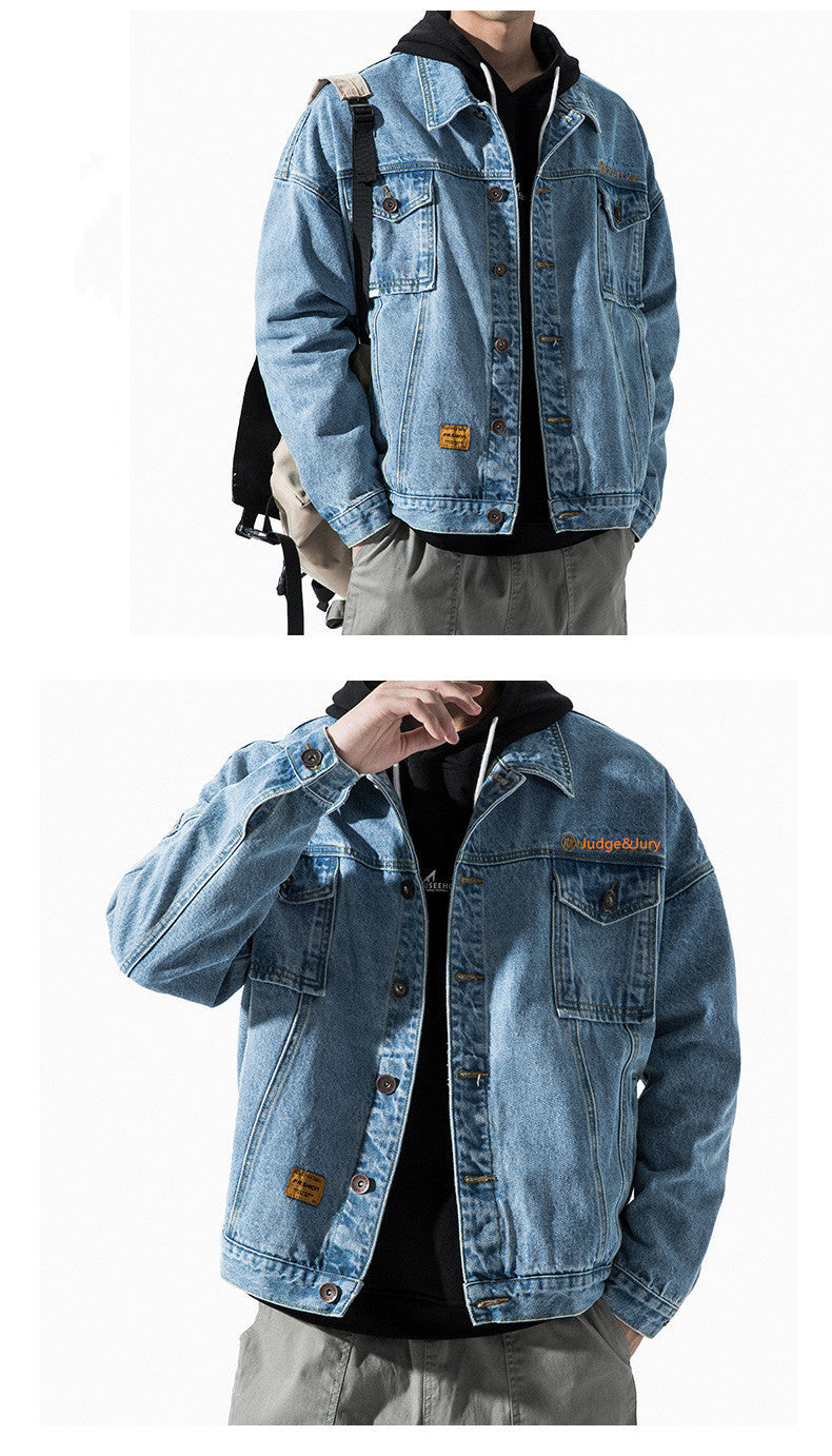 Trendy wild tooling jacket men