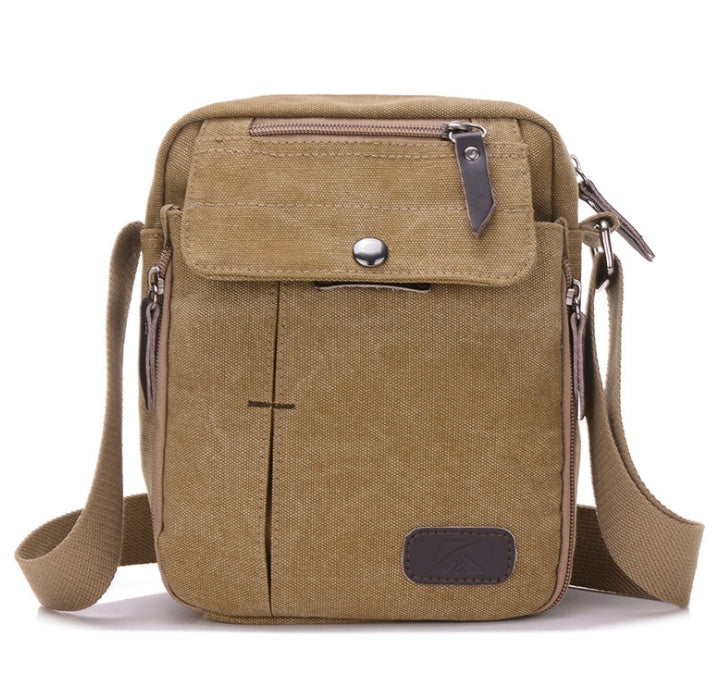 Men and women casual small Messenger bag Korean canvas bag shoulder bag men bag Outdoor men's multi-function bag