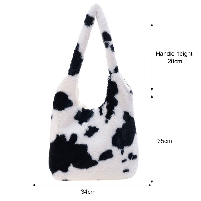 Portable Plush Handbag For Women