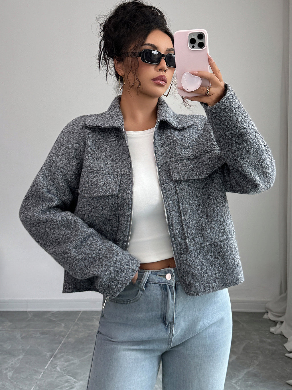 Elegant Long-sleeved Jacket For Women