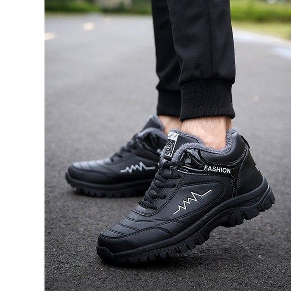 Casual All-match Plus Velvet Warm Rubber Shoes