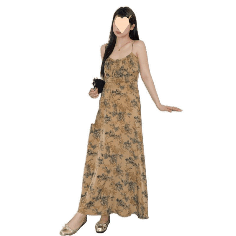 Sling Elegant Floral Dress Women