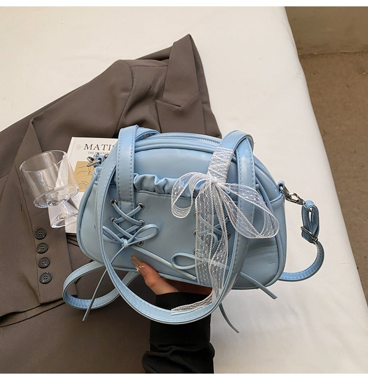 Fashion Personality Bandage Bow Handbag For Women