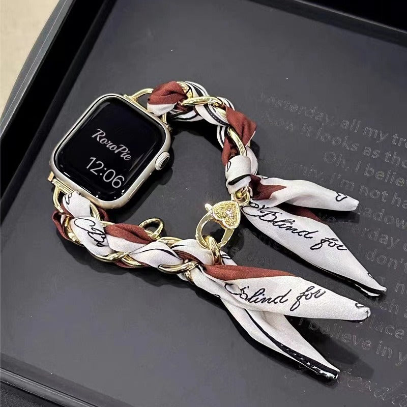 Watch Scarf Metal Chain Women