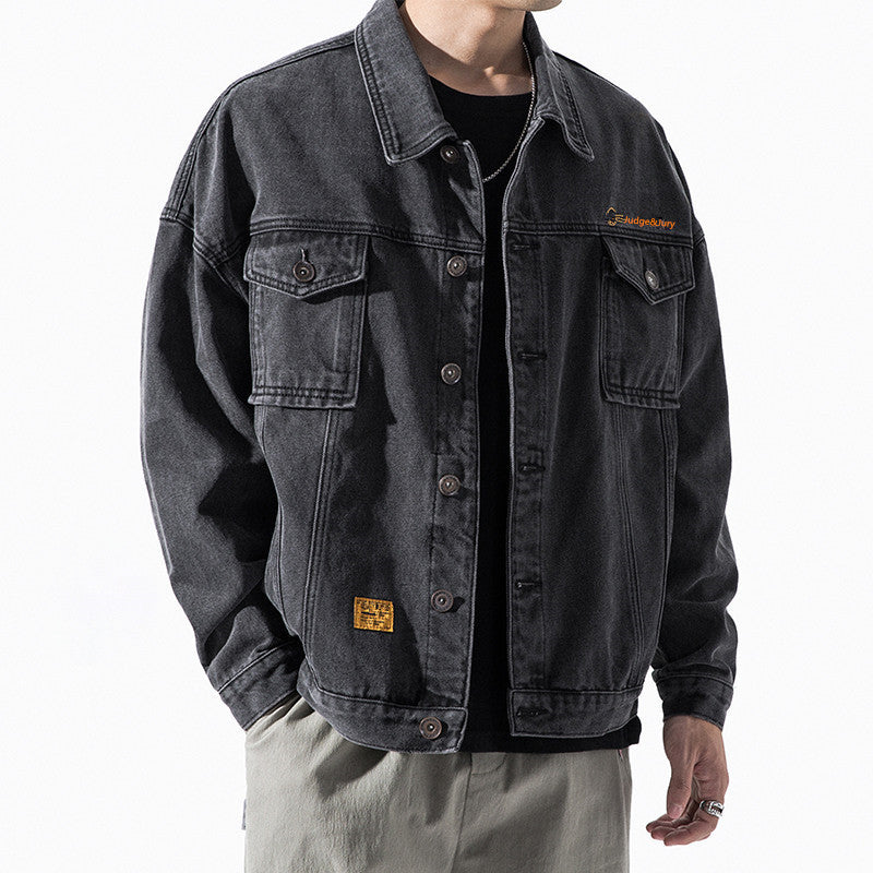Trendy wild tooling jacket men