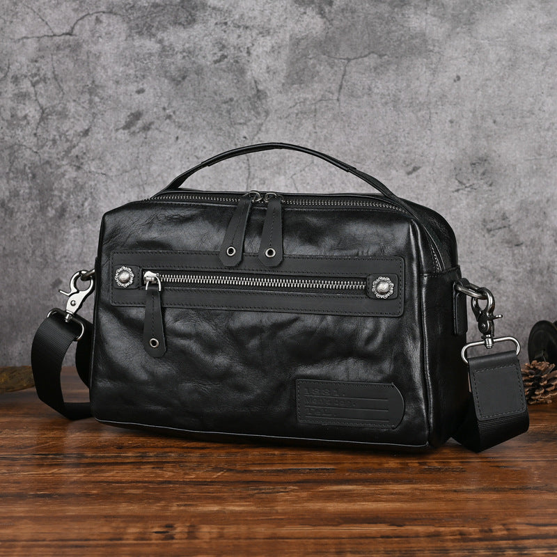Men's Real-leather Bag Trendy New Men