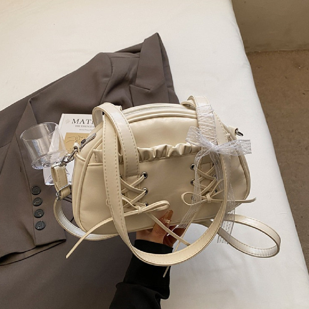 Fashion Personality Bandage Bow Handbag For Women