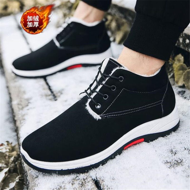 Casual British rubber wear-resistant cotton shoes
