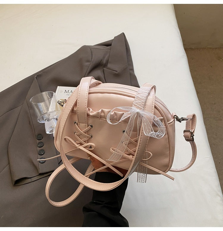 Fashion Personality Bandage Bow Handbag For Women