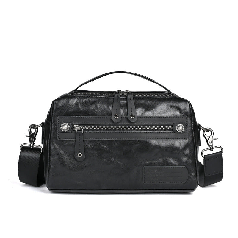 Men's Real-leather Bag Trendy New Men