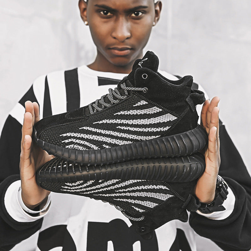 Rubber shock-absorbing wild running tide shoes