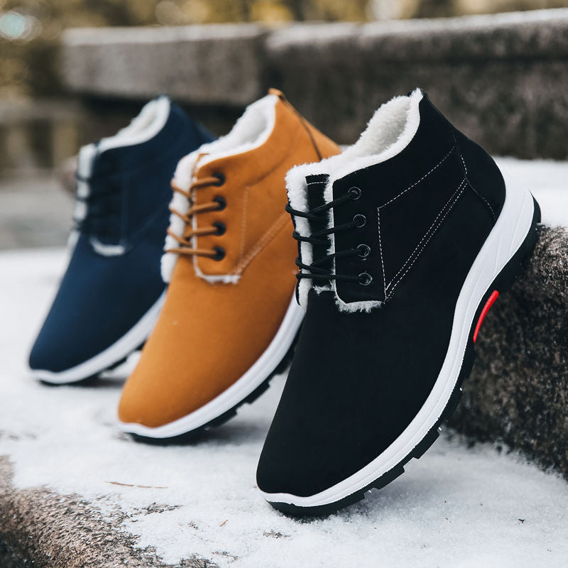 Casual British rubber wear-resistant cotton shoes