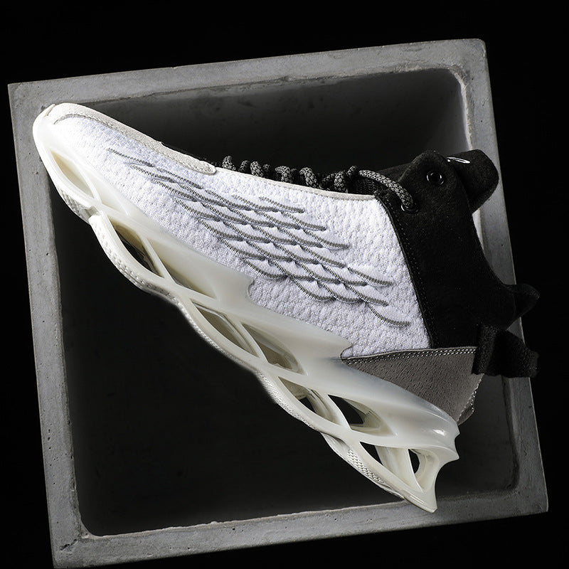 Rubber shock-absorbing wild running tide shoes