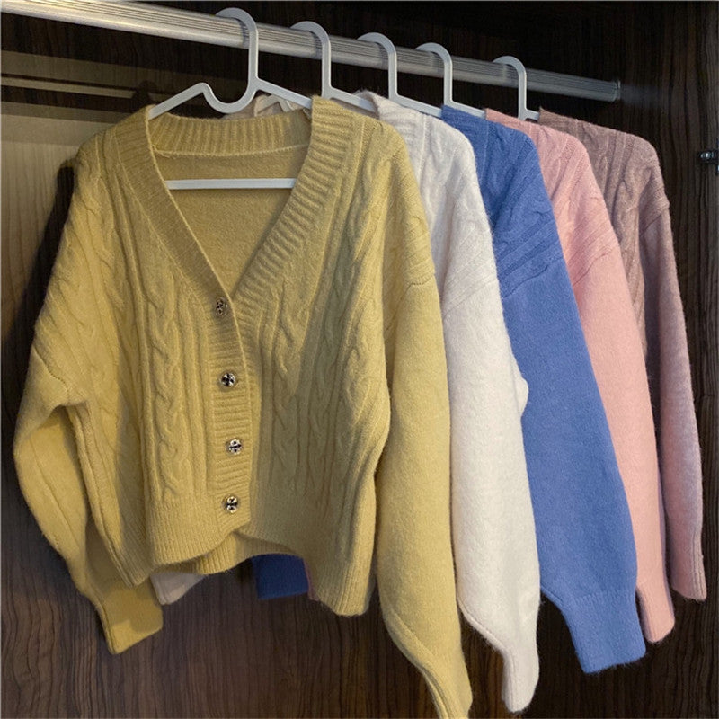 Twist Sweater Cardigan Jacket Women Autumn Jacket