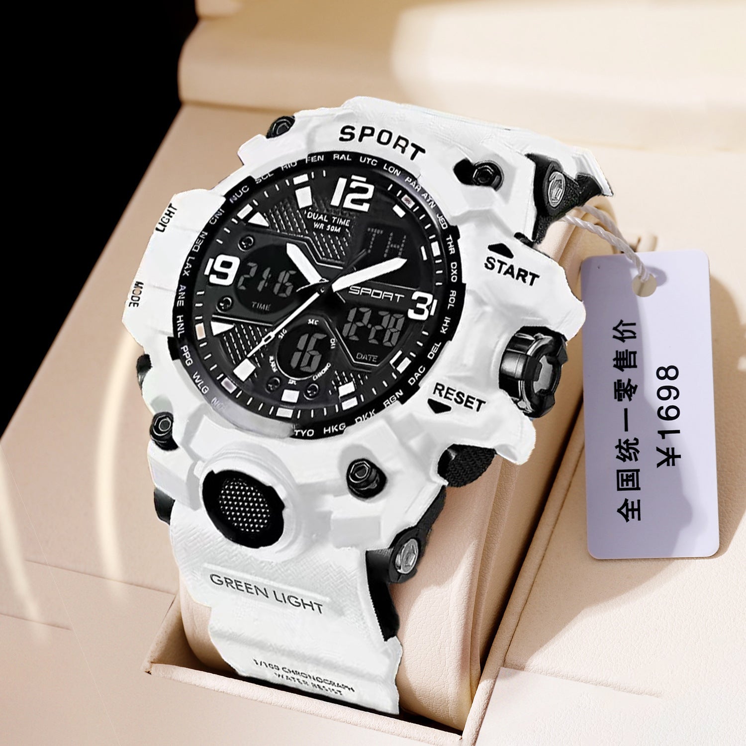 Foreign Trade Watch Black Technology Junior High School Student Trendy Sports Luminous Boys Cross-border Electronic Watch