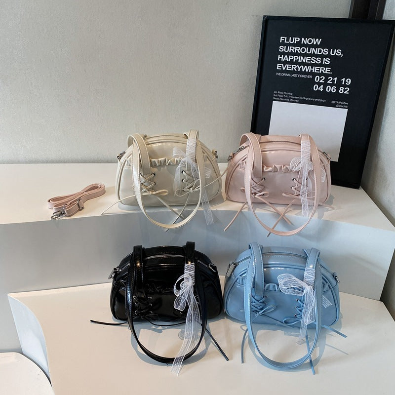 Fashion Personality Bandage Bow Handbag For Women