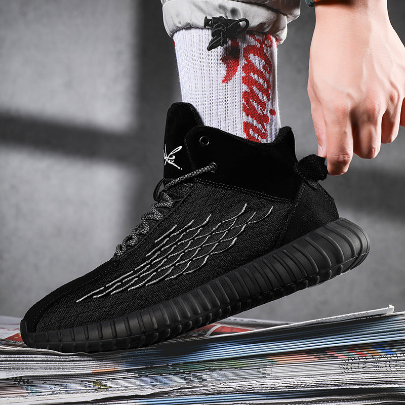 Rubber shock-absorbing wild running tide shoes