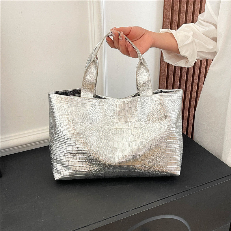 Advanced Texture Alligator Printed Handbag For Women