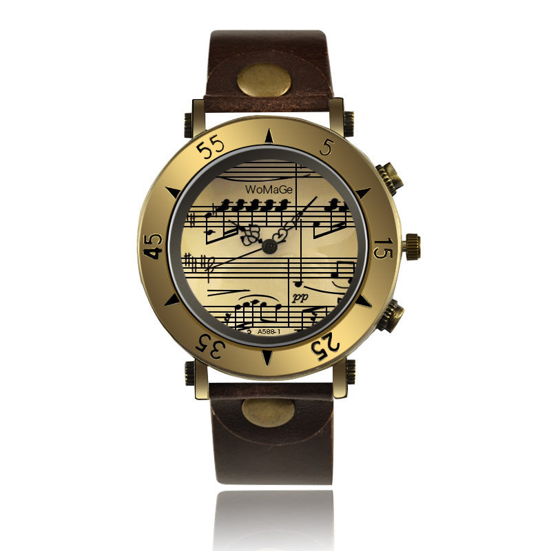 Foreign Trade WoMaGe New Music Symbol Watch Fashion Novel Men's Watch Wholesale