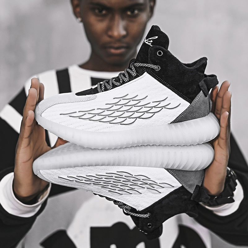 Rubber shock-absorbing wild running tide shoes