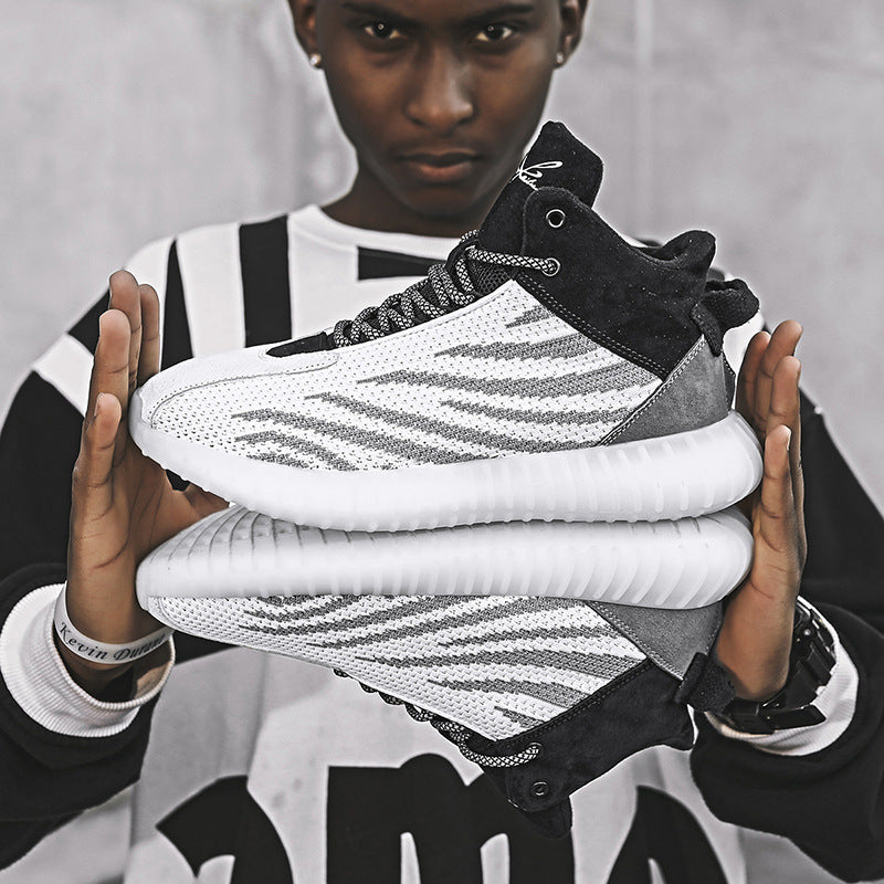 Rubber shock-absorbing wild running tide shoes