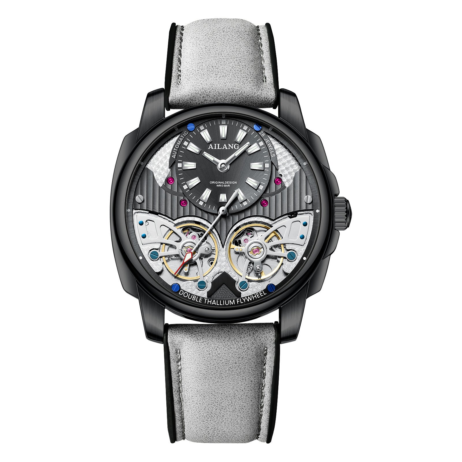 Automatic Mechanical Double Tourbillon Men's Watch