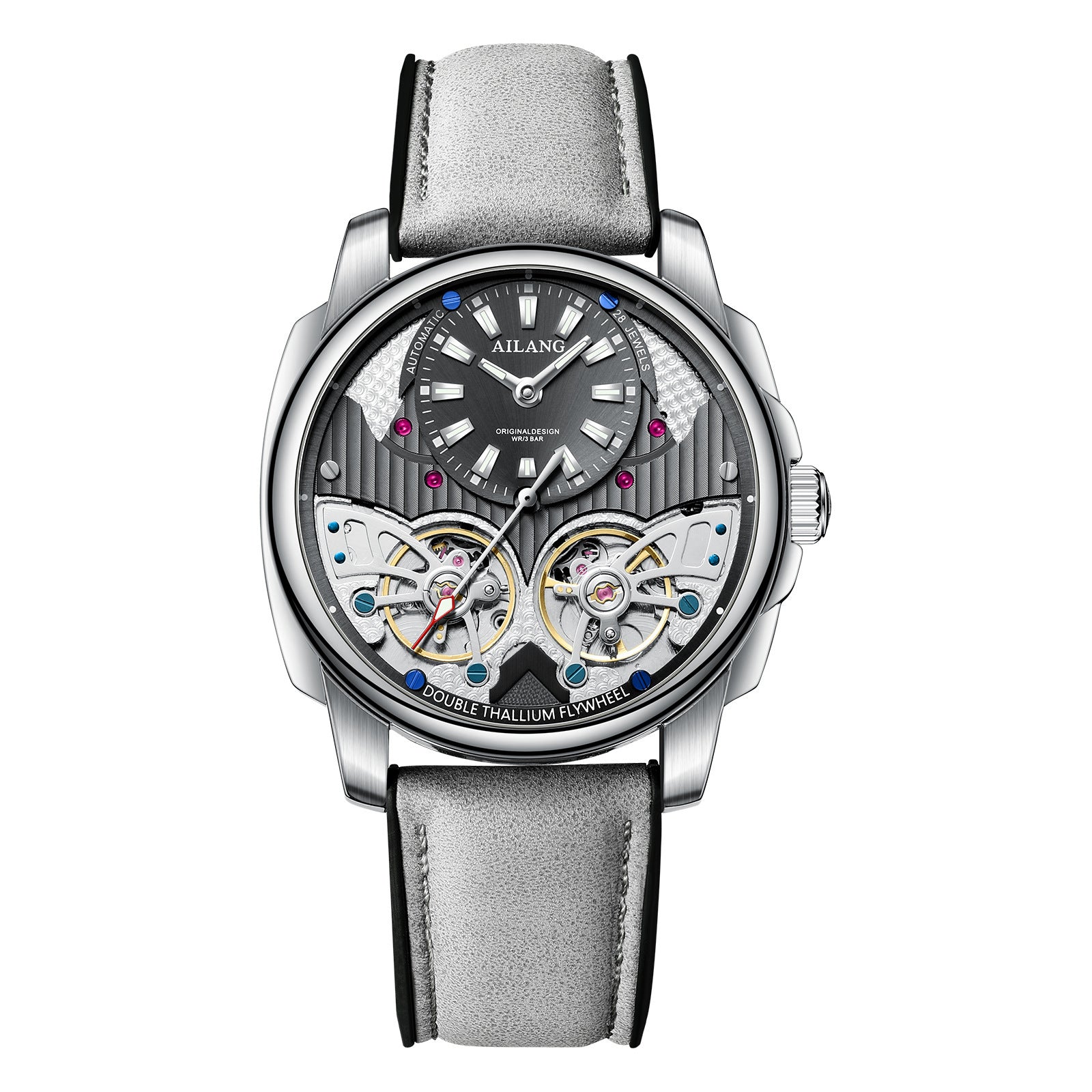 Automatic Mechanical Double Tourbillon Men's Watch