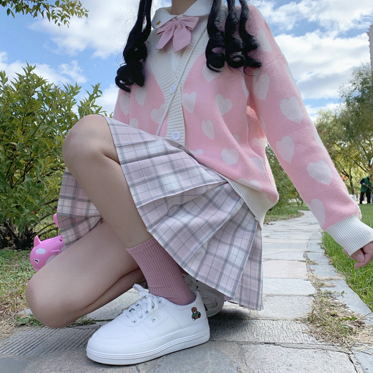 Cardigan Knitted Sweater Student Jacket Women