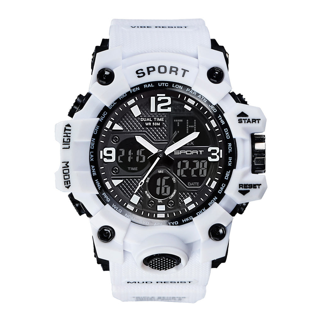 Foreign Trade Watch Black Technology Junior High School Student Trendy Sports Luminous Boys Cross-border Electronic Watch