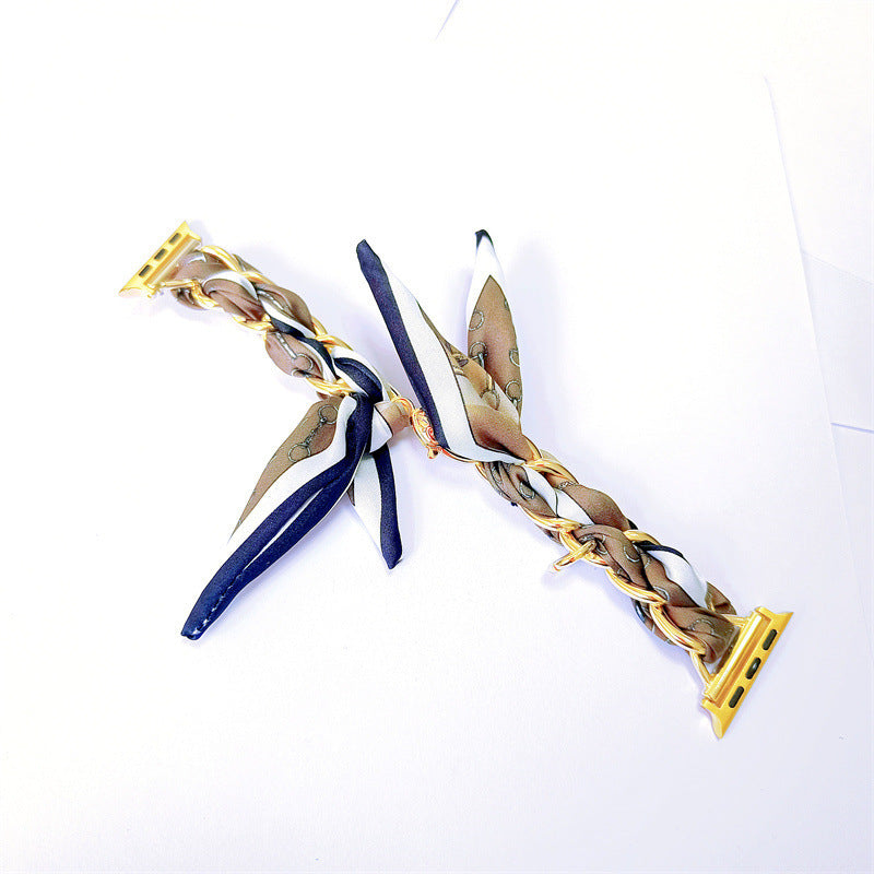 Watch Scarf Metal Chain Women