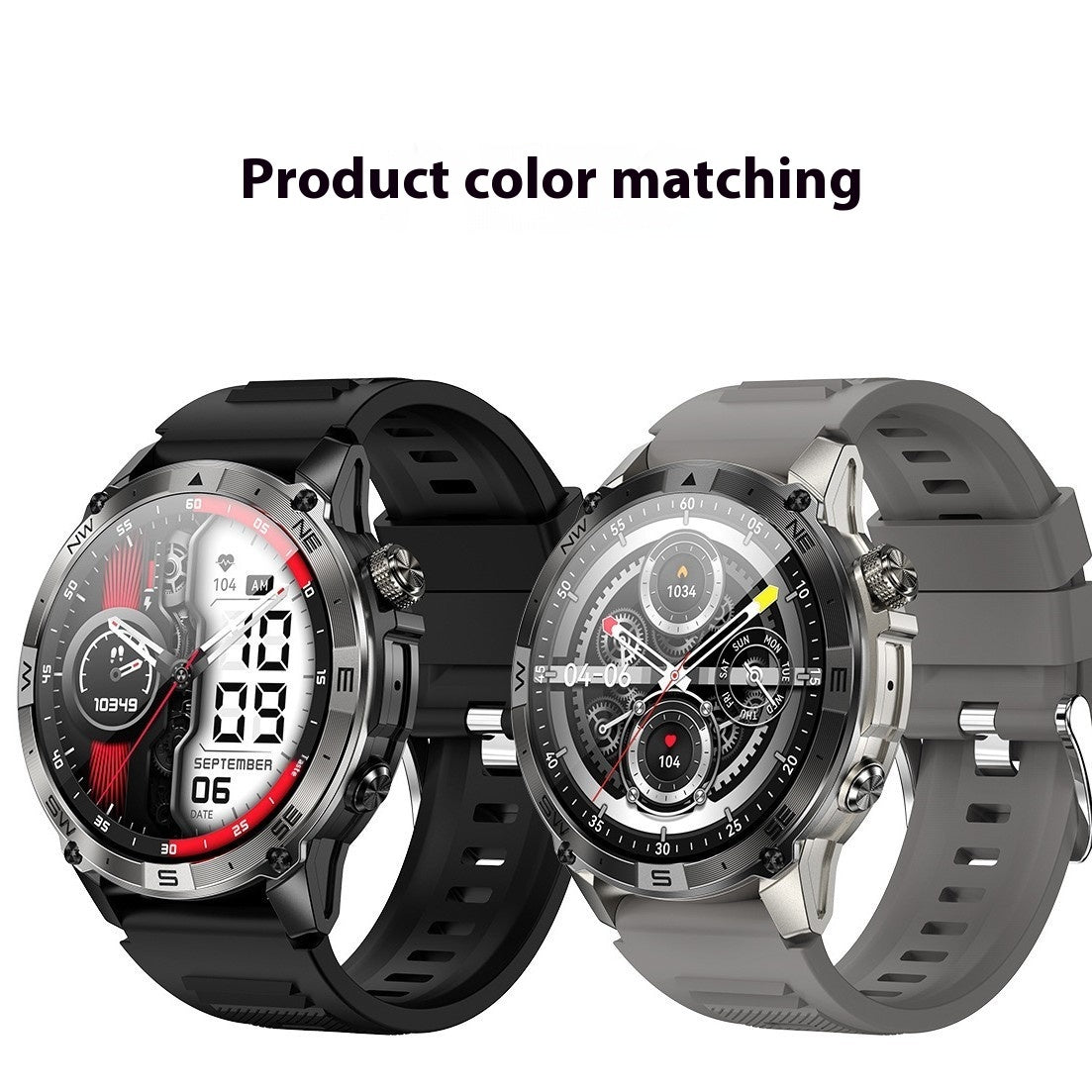 Multifunctional Altitude Pressure Compass Heart Rate Blood Oxygen Sports Waterproof GPS Smart Watch