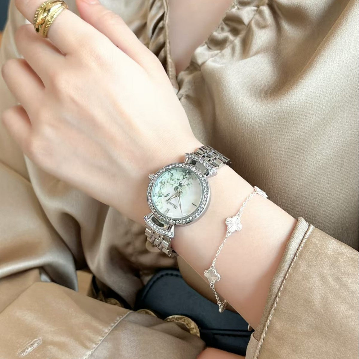 Starry Sky Fritillary Marble Watch For Women