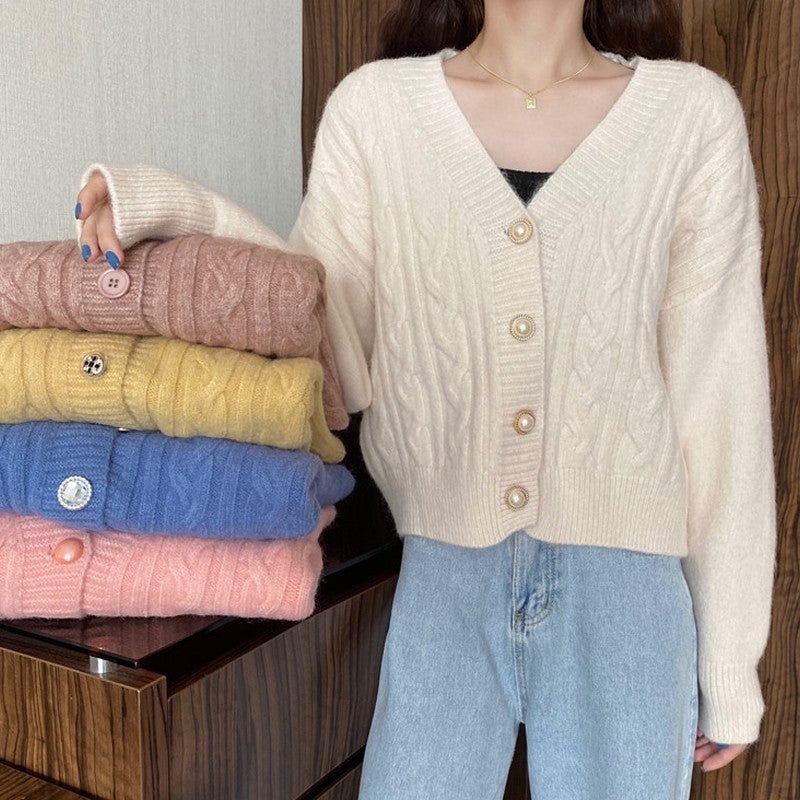 Twist Sweater Cardigan Jacket Women Autumn Jacket