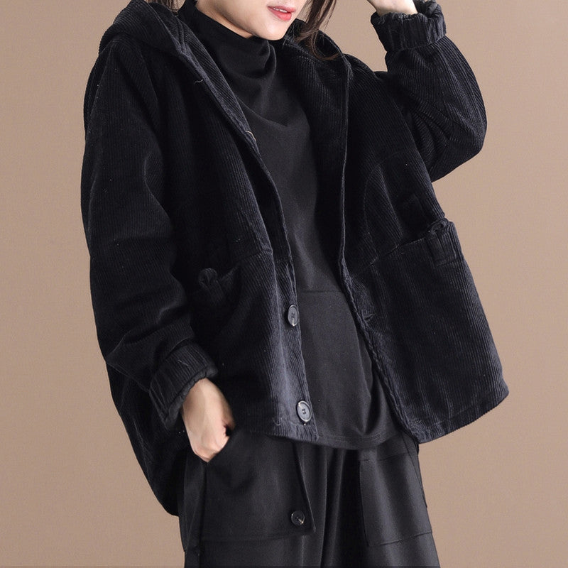 Corduroy Women's Short Jacket Women