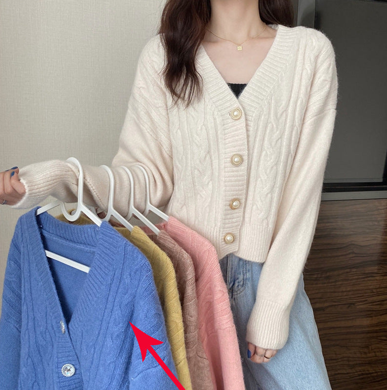 Twist Sweater Cardigan Jacket Women Autumn Jacket